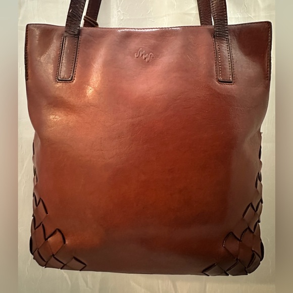 Monsac Handbags - Monsac Woven Leather Bag